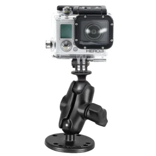 SUPPORTO SUPERFICIE PIANA RAM-MOUNT RAM-B-138-A-GOP1U CON ASTA PICCOLA BARCA, AUTO PER VIDEOCAMERA GoPro Hero e Garmin Virb