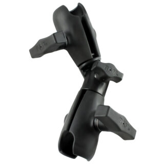 TRIPLA ASTA SFERA C RAM-MOUNT RAP-200-2U CON CORPO CENTRALE RUOTABILE E INCLINABILE