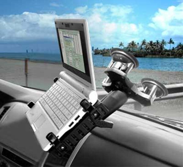 SUPPORTO VETRO A TRIPLA VENTOSA PER NOTEBOOK CON PESO OLTRE 3KG RAM-MOUNT RAP-365-234-6U