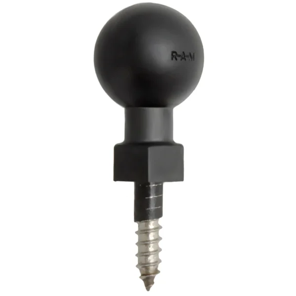 Adattatore maschio a punta RAM Mounts RAP-B-379U-25201L da avvitare al legno con Passo 1/4-20 X 1 Male
