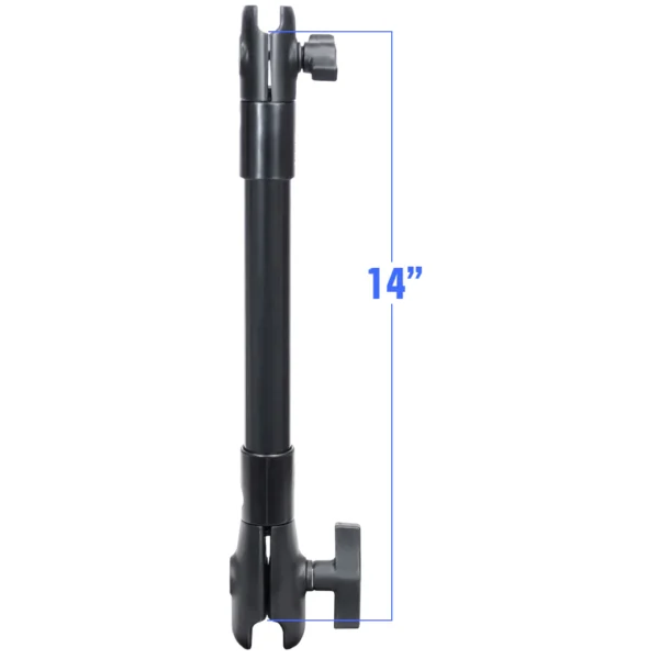 asta RIGIDA DI 35,56cm RAM Mounts RAP-CB-201-14U con doppia asta DI COLLEGAMENTO B e C
