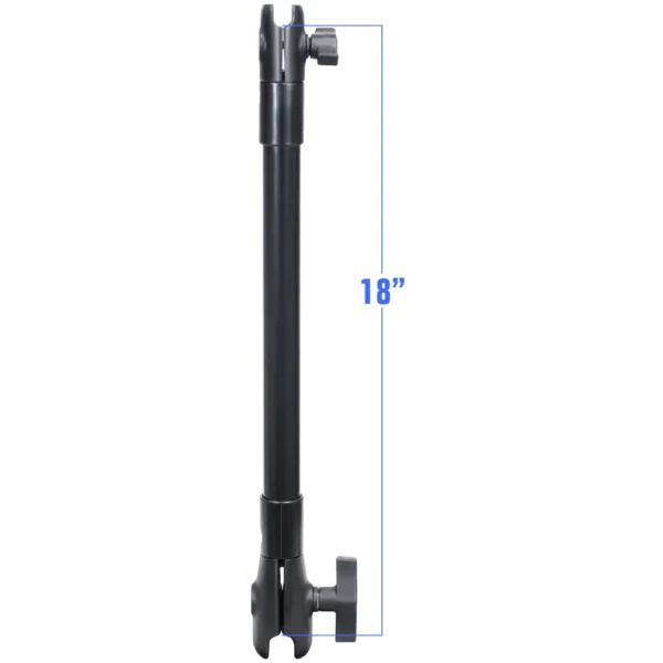 asta RIGIDA di 45,72cm RAM Mounts RAP-CB-201-18U con doppia asta DI COLLEGAMENTO B e C