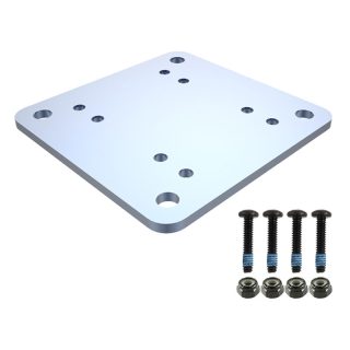 base quadrata RAM Mounts RAM-202-225BU in metallo con forature VESA e AMPS.