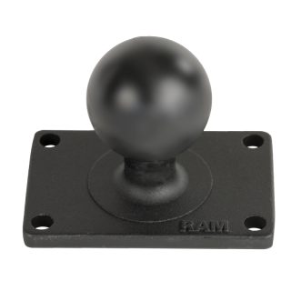 Base rettangolare RAM-MOUNT RAM-202U-23 con tipo sfera C di diametro pari a 3,81cm