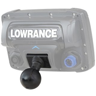 Adattatore ram-mount RAM-202-LO11 per ecoscandaglio serie Lowrance Elite-5 & Mark-5 Series Fishfinders