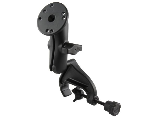 SUPPORTO A MORSETTA YOKE MOUNTING RAM-MOUNT RAM-B-121U CON BRACCIO E ADATTATORE PIANO