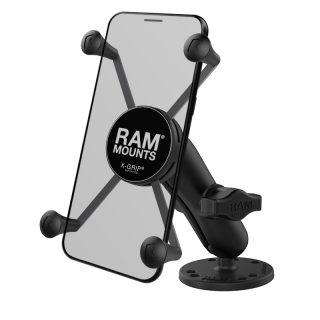 SUPPORTO SUPERFICIE PIANA RAM-MOUNT RAM-B-138-UN10U CON X-GRIP per iPhone, Galaxy e smartphone da 6 pollici