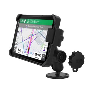 Supporto superficie piana per Garmin dezl OTR700 RAM-B-138L-GA77LU CON ANTIFURTO E SGANCIO RAPIDO
