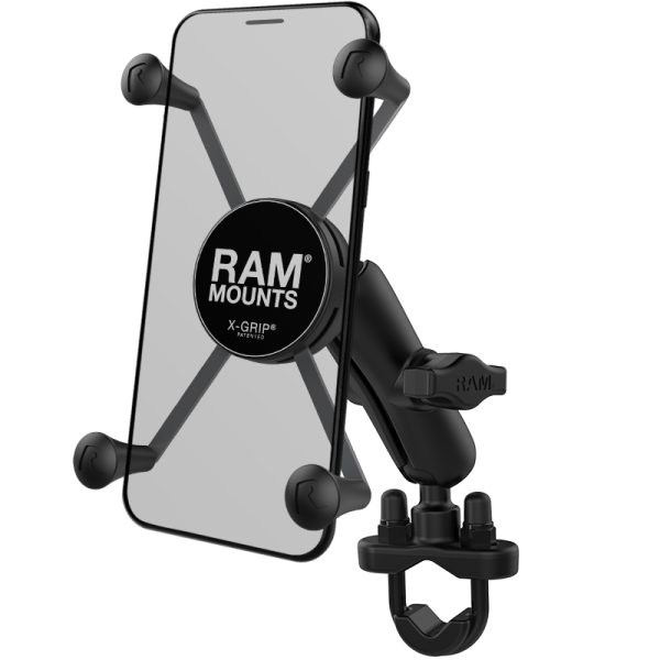 SUPPORTO MANUBRIO RAM MOUNT RAM-B-149Z-UN10U CON X-GRIP per iPhone, Galaxy e smartphone da 6 pollici