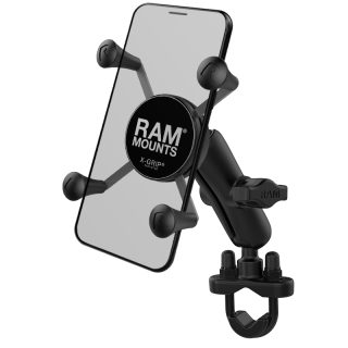 Supporto a manubrio Ram Mounts RAM-B-149Z-UN7U chiusura a molla X-GRIP per iPhone e Samsung