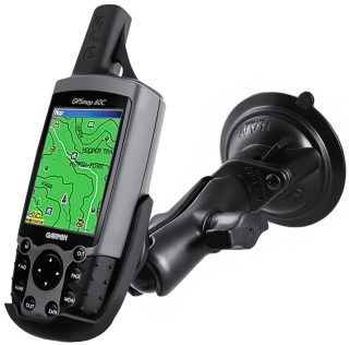 Supporto a ventosa ruotabile RAM Mounts per Garmin GPSMAP 60 RAM-B-166-GA12U