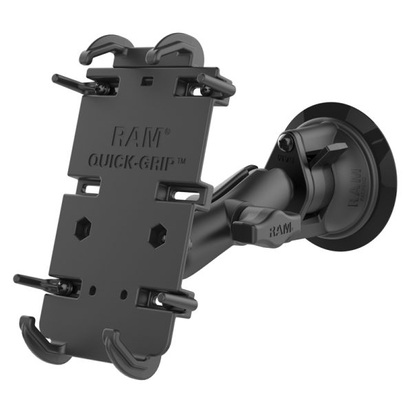 Supporto a ventosa in metallo RAM Mounts RAM-B-166-PD4U per TELEFONINI con display oltre 6".
