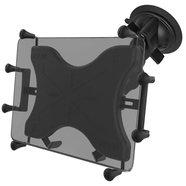 SUPPORTO VENTOSA RAM-MOUNT RAM-B-166-UN11U con X-GRIP per Apple iPad Pro, Galaxy Note Pro 12.2, Tab Pro da 11 e 12 pollici