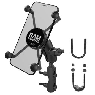 SUPPORTO PULSANTIERA PER MOTO RAM-MOUNT RAM-B-174-A-UN10U con X-GRIP per iPhone, Galaxy e smartphone da 6 pollici