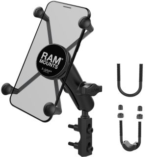 SUPPORTO PULSANTIERA PER MOTO RAM-MOUNT RAM-B-174-UN10 con X-GRIP per iPhone, Galaxy e smartphone da 6 pollici