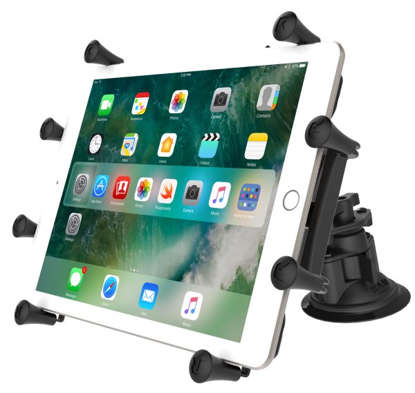 SUPPORTO RAM-MOUNT RAM-B-189-PIV1-A-UN9U DOPPIA VENTOSA CON X-GRIP PER IPAD PRO 9.7, AIR, IPAD 2 3 4 5