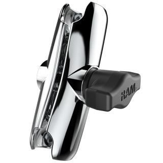 Braccio medio asta cromata su cui adattare le sfere Ram Mounts RAM-B-201CHU