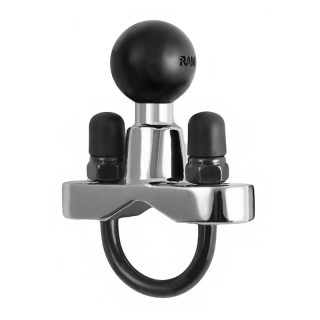 ATTACCO PER MANUBRIO CROMATO CON GIUNTO SFERICO DA 2,5CM RAM-MOUNT RAM-B-231CHU