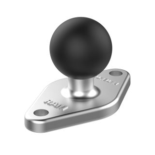 ADATTATORE CROMATO RAM MOUNT CON PIASTRA E SFERA RAM-B-238CHU