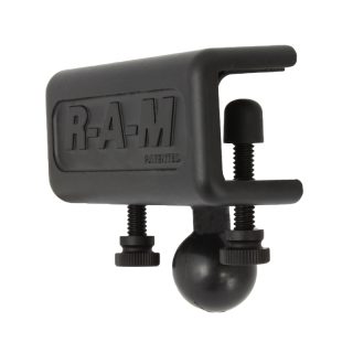 ATTACCO A MORSETTA RAM-MOUNT RAM-B-259U CON DOPPIA VITE PER PALO TUBO CON SPIGOLO
