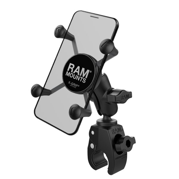 SUPPORTO MANUBRIO a PINZA RAM-B-400-A-HOL-UN7BU X-GRIP per TELEFONINI con display da 5" a 6".