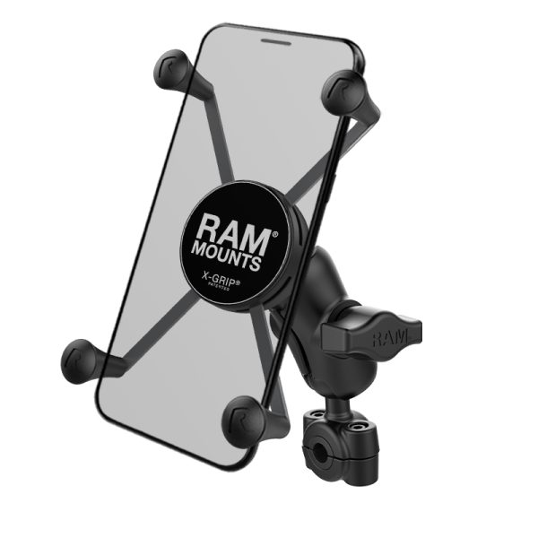 SUPPORTO A MANUBRIO TORQUE RAM-B-408-37-62-A-UN10 X-GRIP per iPhone, Galaxy e smartphone da 6 pollici