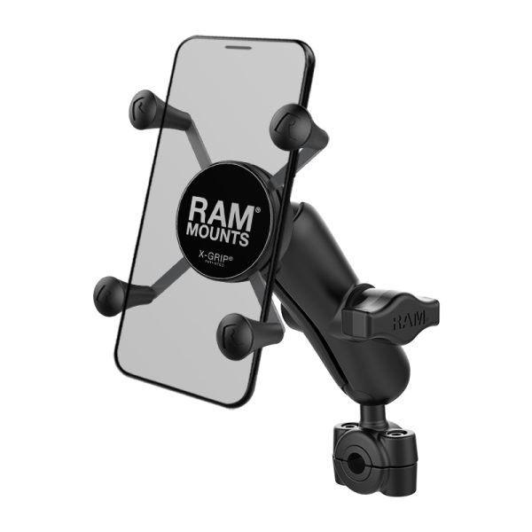 SUPPORTO A TRAVERSINO MOTO DIAMETRO 0,95cm-1,59cm RAM-MOUNT RAM-B-408-37-62-UN7U X-GRIP