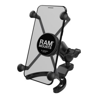SUPPORTO RAM-MOUNT RAM-B-410-A-UN10BU SERBATOIO GASOLIO MOTO con X-GRIP per iPhone, Galaxy e smartphone da 6 pollici