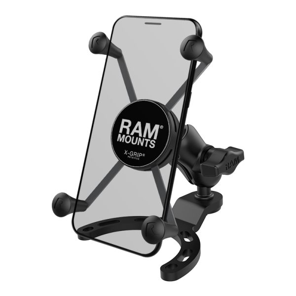 SUPPORTO RAM-MOUNT RAM-B-410-A-UN10BU SERBATOIO GASOLIO MOTO con X-GRIP per iPhone, Galaxy e smartphone da 6 pollici
