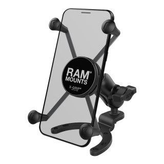SUPPORTO RAM-MOUNT RAM-B-411-A-UN10BU SERBATOIO GASOLIO MOTO con X-GRIP per iPhone, Galaxy e smartphone da 6 pollici