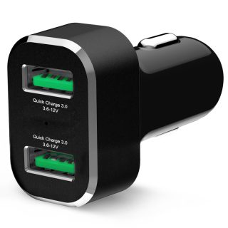 CARICABATTERIA auto CAR CHARGES RAMMOUNT RAM-GDS-CHARGE-USB2QCCIG con 2 porte USB 2.0 e 3.0