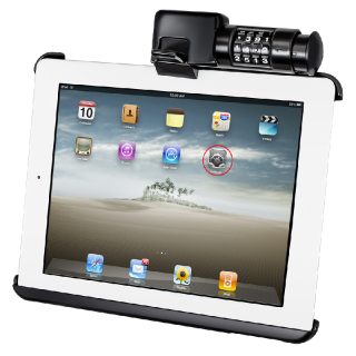 MASCHERINA RAM-MOUNT HOLDER CRADLE PER APPLE IPAD WI-FI 3G RAM-HOL-AP8LU CON LUCCHETTO