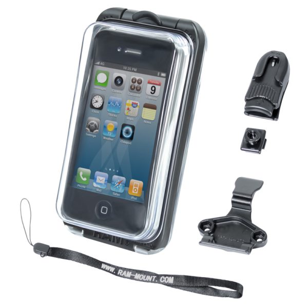 SUPPORTO COVER MASCHERINA CRADLE UNIVERSALE IMPERMEABILE galleggiante ma non subaquea AQUA BOX Pro 10 RAM-HOL-AQ7-1CU per iphone