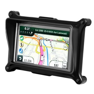 Mascherina Holder per Garmin dezl 560LMT & 560LT RAM-HOL-GA43LU con ANTIFURTO E VISIERA PARASOLE