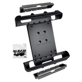 Mascherina Cradle (culla) UNIVERSALE a molla RAM-HOL-TAB-IPADU RAM con doppio adattatore PER Apple iPad
