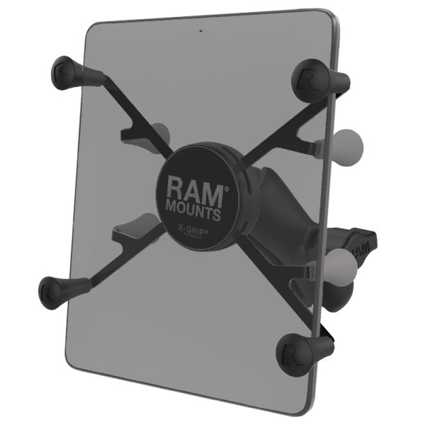 SUPPORTO A MANUBRIO RAM-MOUNT RAM-HOL-UN8B-201U CON SFERA DI TIPO B ASTA MEDIA CON CRADLE X-GRIP