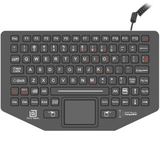 Tastiera robusta Ram Mounts RAM-KB2-USB GDS Tech keyboard con cavo USB e mouse track pad integrato