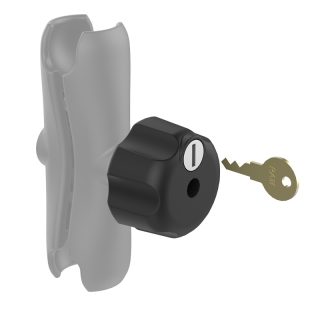 Manopola per braccio Ram con sfera di tipo C con chiusura a chiave antifurto Ram Mounts RAM-KNOB5LU
