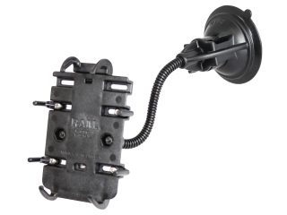 SUPPORTO a VENTOSA AUTO RAM MOUNT RAP-105-6224-PD3U per smartphone iPhone e Samsung da 5 a 6 pollici
