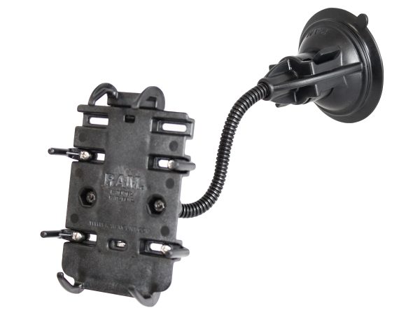 SUPPORTO a VENTOSA AUTO RAM MOUNT RAP-105-6224-PD3U per smartphone iPhone e Samsung da 5 a 6 pollici