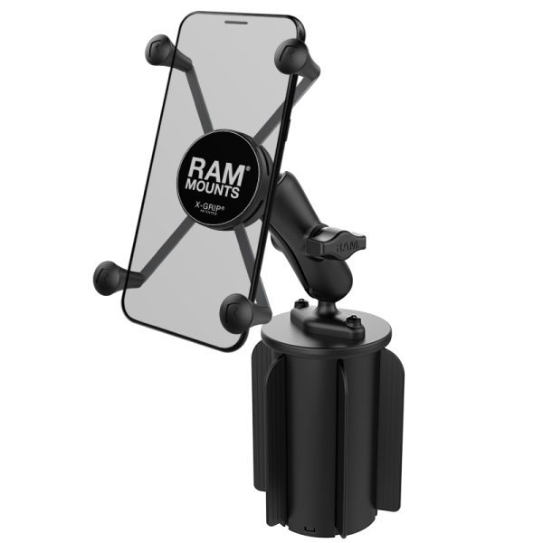 RAM X-Grip Supporto per telefono grande con base portabicchieri RAM-A-CAN II Ram Mounts RAP-299-3-UN10U