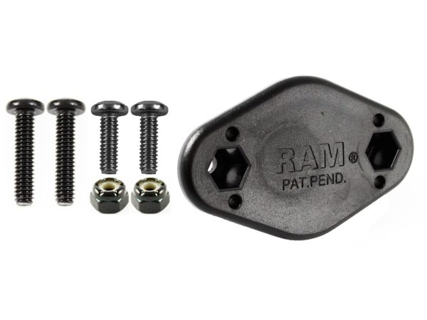 ADATTATORE MASCHIO RAM EZY-MOUNT QUICK RECESSED MALE RAP-326MU CON BULLONI
