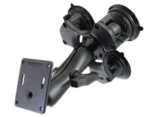 Supporto a tripla ventosa con attacco vesa 75x75 per display e monitor Ram Mounts RAP-365-101-2461U con sfera C