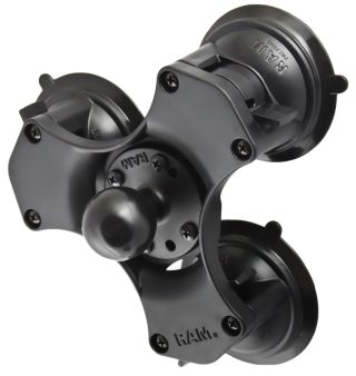 Supporto a tripla ventosa con sfera di tipo C inclusa Ram Mounts RAP-365-224-1U