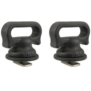 Doppio attacco Ram Mounts RAP-431U RAM Vertical Track Tie Down con attacco a binario T-slot