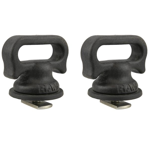 Doppio attacco Ram Mounts RAP-431U RAM Vertical Track Tie Down con attacco a binario T-slot
