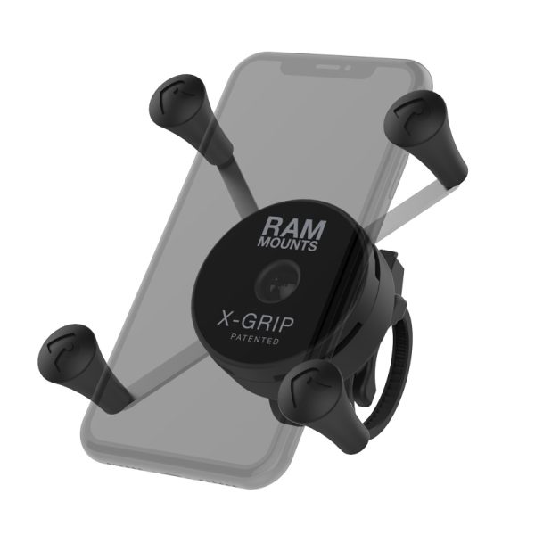 Supporto manubrio RAM X-Grip Phone Mount con  X-Grip Zip Tie Handlebar base RAP-460Z-UN7U