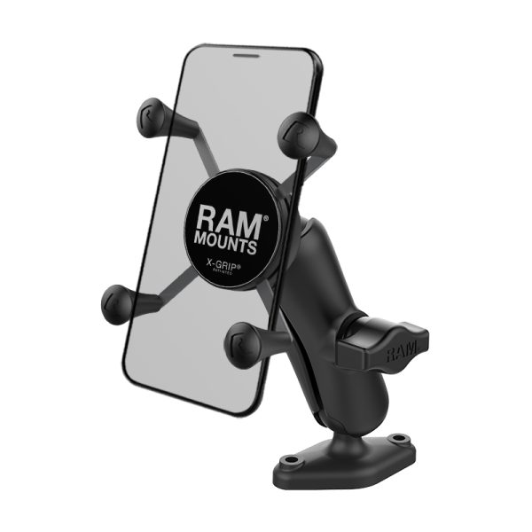 SUPPORTO in vetroresina RAP-B-102-UN7U con ASTA MEDIA e CRADLE X-GRIP per CELLULARI tra 5" e 6".