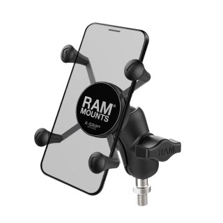 SUPPORTO a VITE 3/8 POLLICI RAP-B-236-A-UN7U e CRADLE X-GRIP per TELEFONINI con display tra 5" e 6".