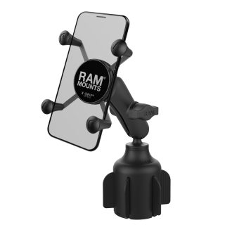 SUPPORTO su PORTABIBITE AUTO RAM-MOUNT RAP-B-299-4-UN7U X-GRIP per CELLULARI da 5" fino a 6".